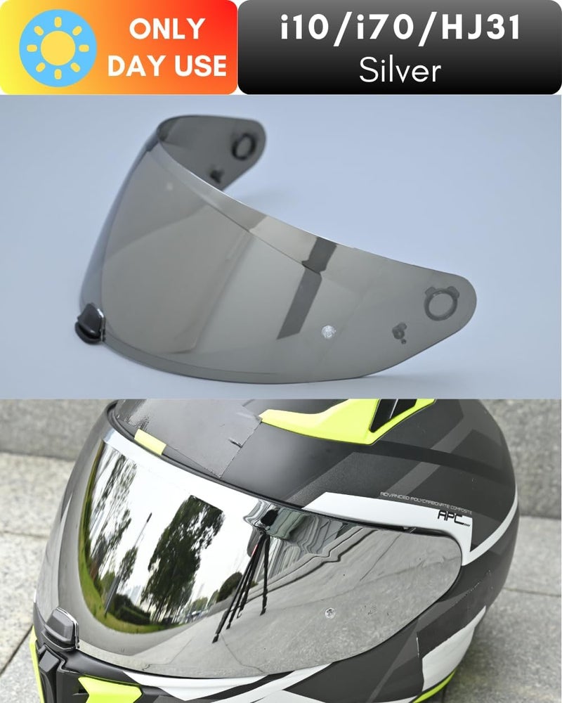 Logto Replacement Motorcycle Helmet Shield for I10 I70 HJ-31 Helmet Visor Shield Anti-Scratch Wearproof Windproof Universal Helmet Accessories - Image 4